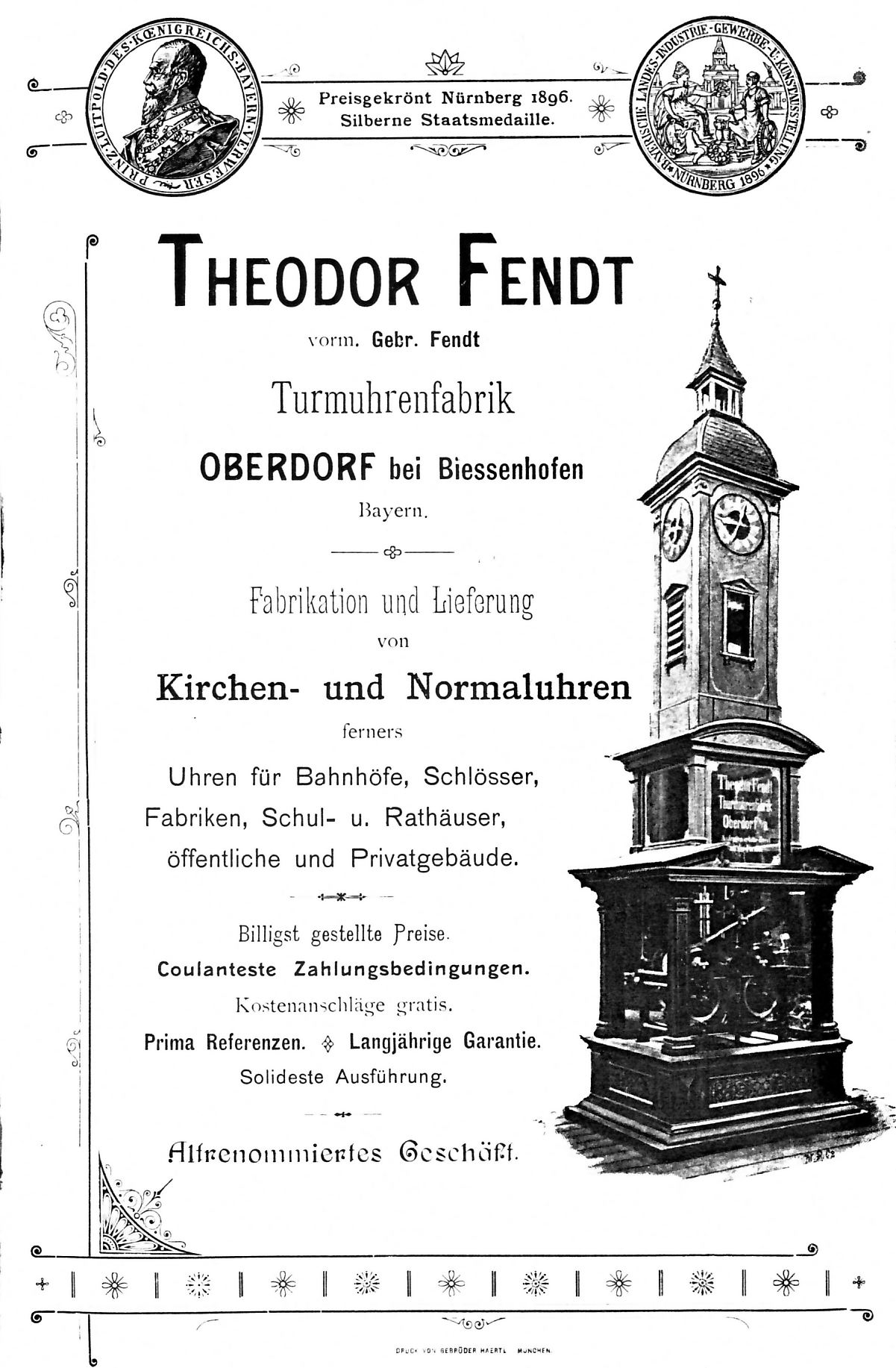 Theodor Fendt Werbebroschüre